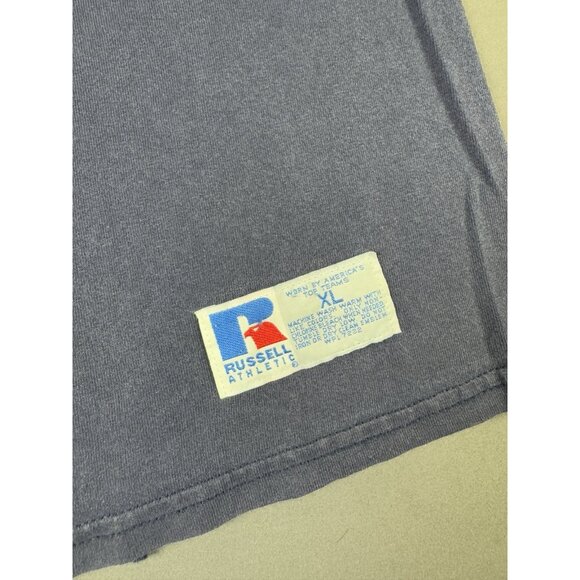 Vintage Y2K New York Yankees Baseball MLB Russell Athletic Youth XL Fade Tee - Picture 7 of 13